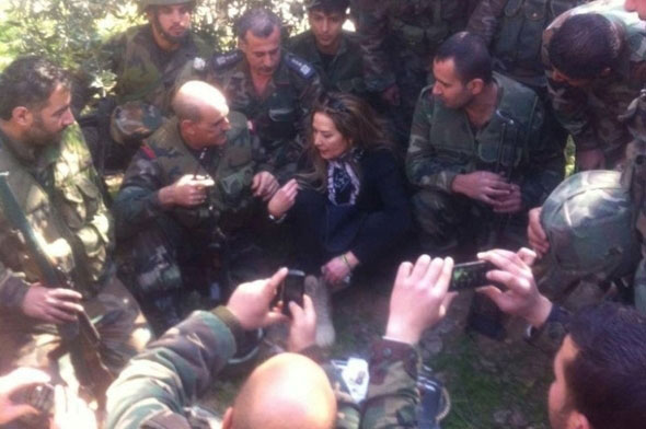 بازیگر معروف زن سوری در ارتش سوریه