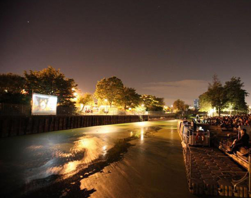 (تصاویر) رونمایی از سینمای شناور در لندن