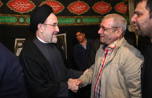 تصاویر: سید محمد خاتمی در مراسم عزاداری در بنیاد امید ایرانیان