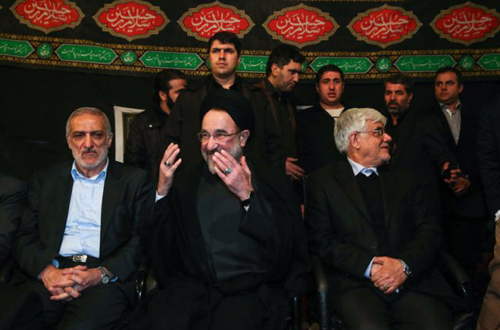 تصاویر: سید محمد خاتمی در مراسم عزاداری در بنیاد امید ایرانیان