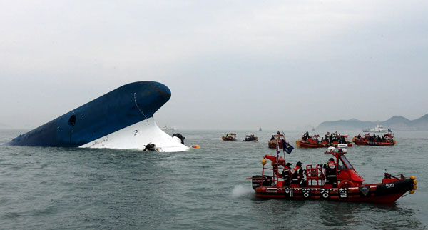 118576 211 غرق شدن کشتی در کره جنوبی با 477 مسافر + تصاویر