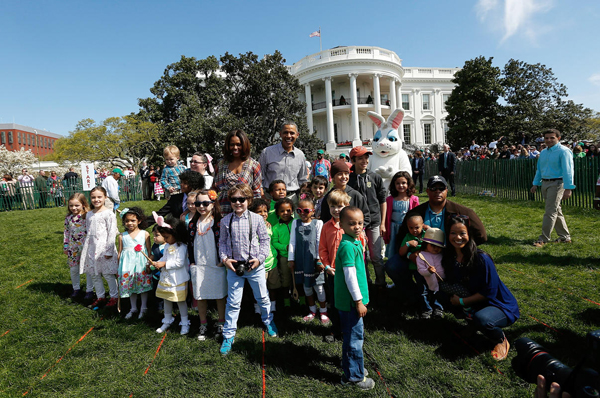 119642 226 قصه گفتن جالب اوباما در مراسم عید پاک آمریکا +عکس