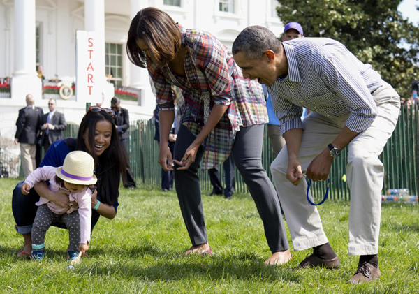119645 260 قصه گفتن جالب اوباما در مراسم عید پاک آمریکا +عکس