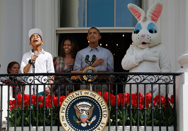 119647 148 قصه گفتن جالب اوباما در مراسم عید پاک آمریکا +عکس