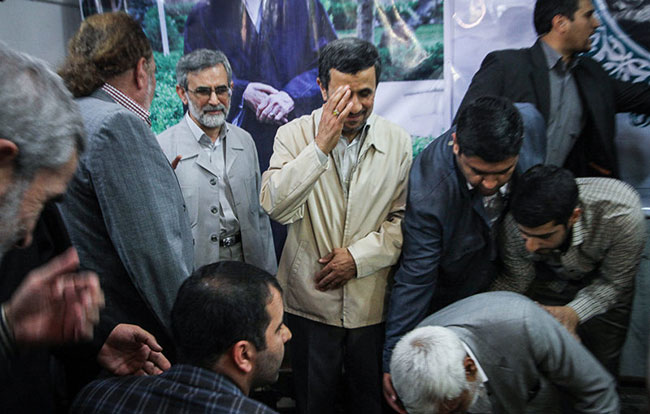 عکس سیاسی سخنرانی احمدی نژاد