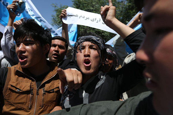 تظاهرات مردم افغانستان در اعتراض به تقلب در انتخابات 1