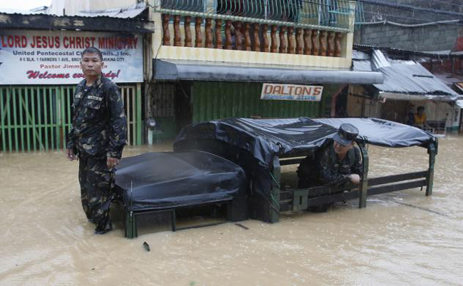 سیل و توفان مهیب در فلیپین 1