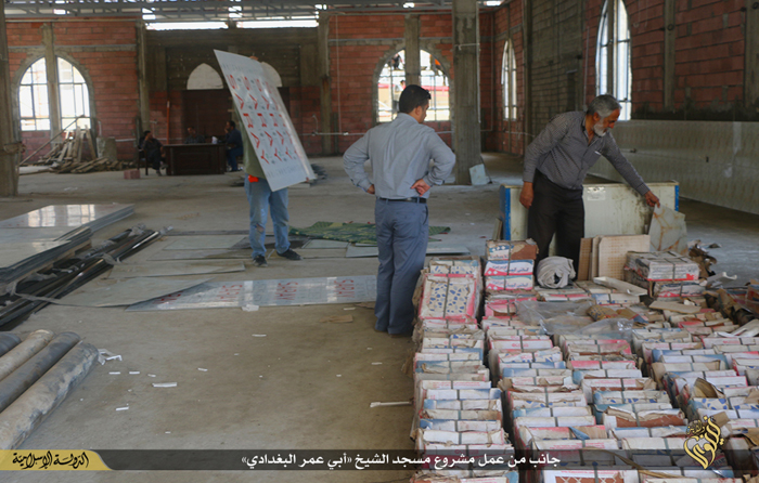 (تصاویر) افتتاح مسجد ابوبکر بغدادی در موصل