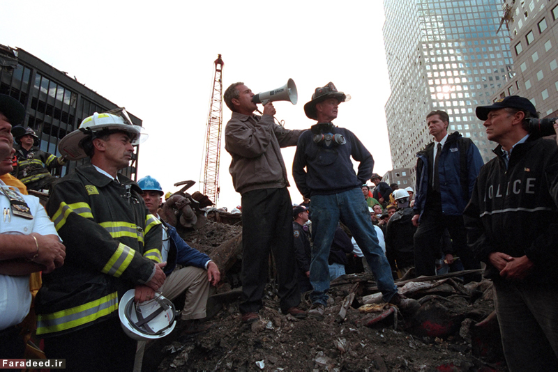 تصاویر/ آلبوم دیده نشده از بوش لحظاتی پس از 11 سپتامبر 1