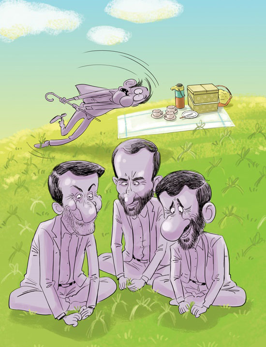 (کاریکاتور) این هم 13بدر احمدی نژاد و رفقا!