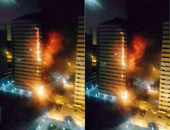 جزییات آتش سوزی برج 22 طبقه در چیتگر
