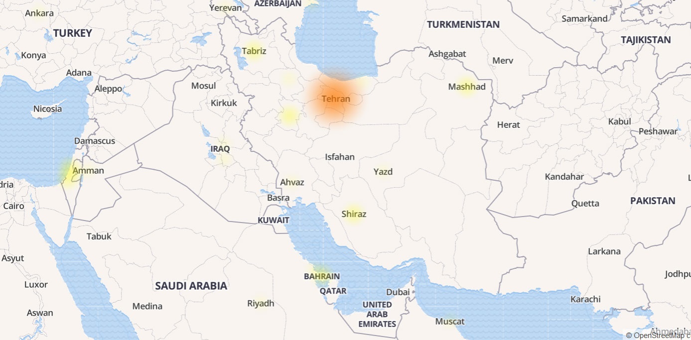 اختلال در تلگرام ایرانی‌ها و اروپایی‌ها