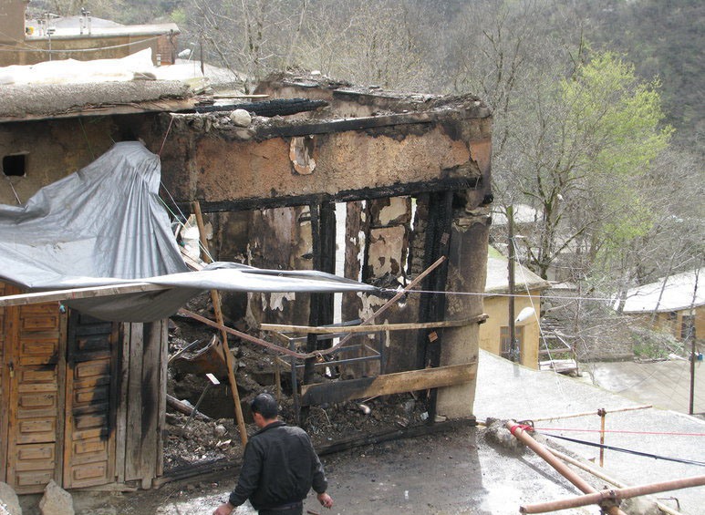 (تصاویر) بازار ماسوله در آتش سوخت
