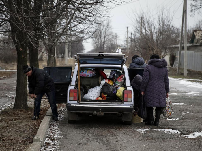 (تصاویر) فرار از شرق اوکراین