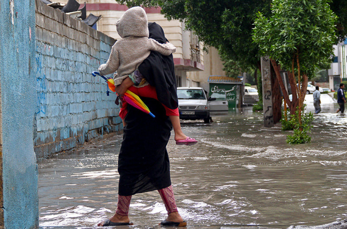 (تصاویر) آب گرفتگی در بندرعباس