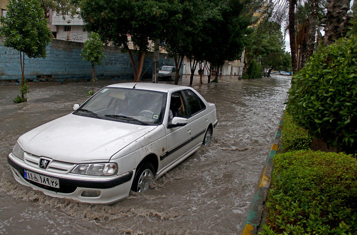 (تصاویر) آب گرفتگی در بندرعباس