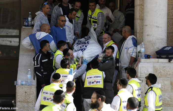 (تصاویر) حمله خونین به کنیسه اسرائیلی