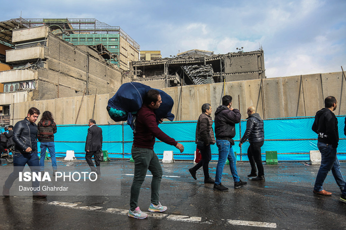 (تصاویر) بازگشایی خیابانِ مقابل پلاسکو