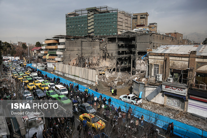 (تصاویر) بازگشایی خیابانِ مقابل پلاسکو