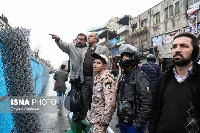 (تصاویر) بازگشایی خیابانِ مقابل پلاسکو