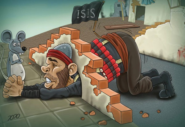 (کاریکاتور) داعش دنبال سوراخ موش!