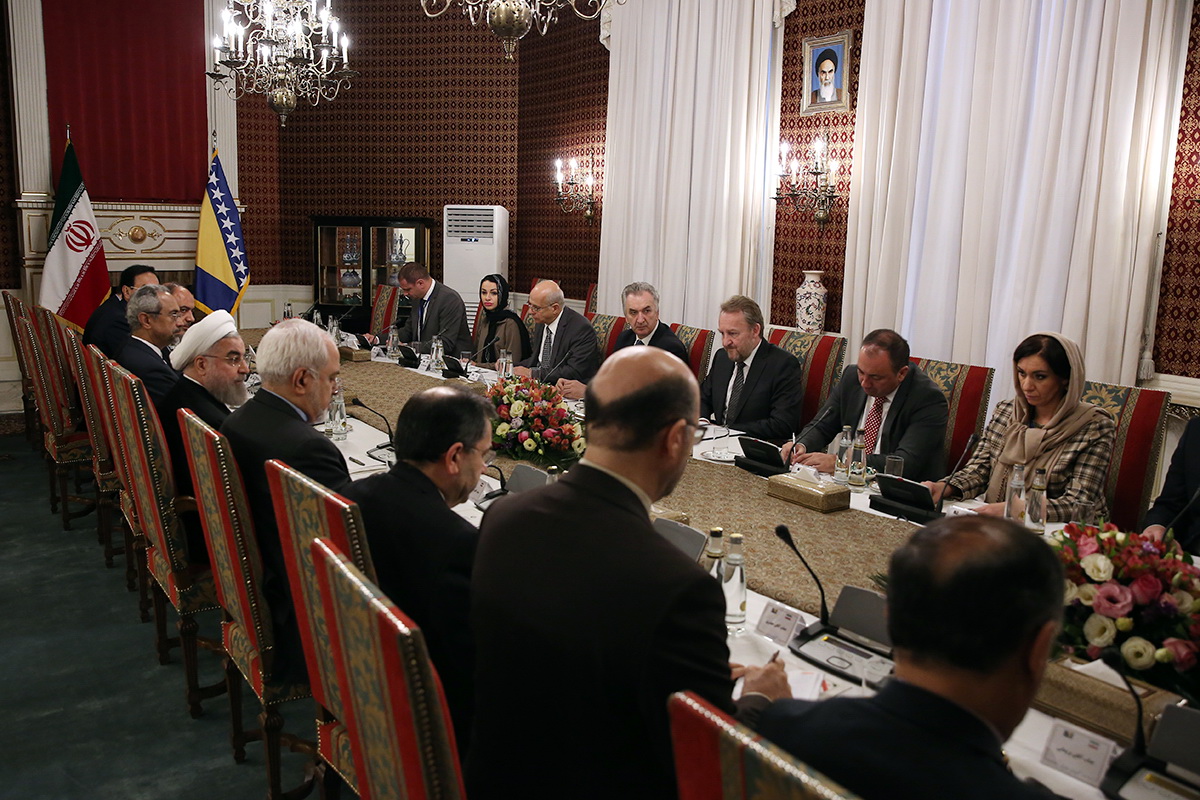 (تصاویر) دیدار روحانی با رییس شورای ریاست جمهوری بوسنی و هرزگوین