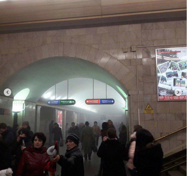 (عکس) انفجار در متروی سن پترزبورگ