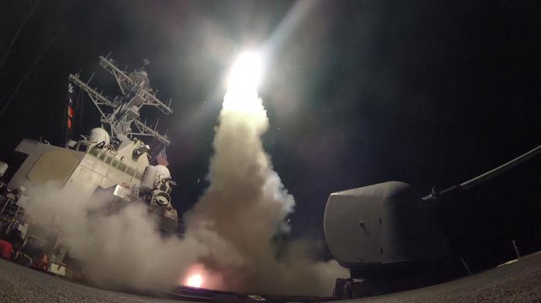 حمله موشکی غافلگیرانه امریکا به سوریه
