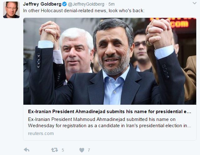 واکنش شبکه‌های اجتماعی به اقدام ناگهانی احمدی‌نژاد
