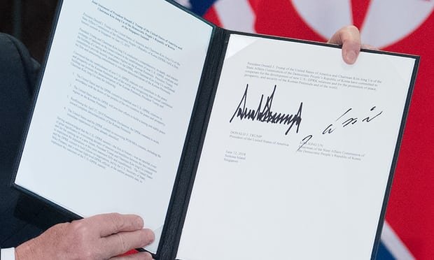 جزییاتی از سند امضا شده توسط ترامپ و اون