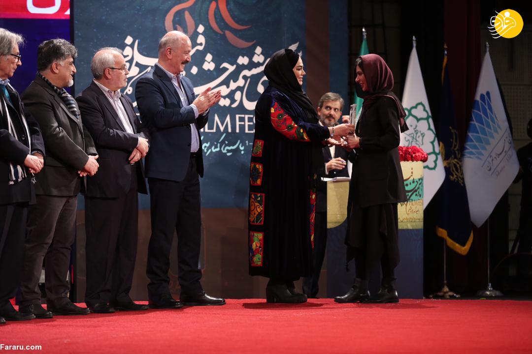 (تصاویر) نازنین احمدی بهترین بازیگر جشنواره فجر شد