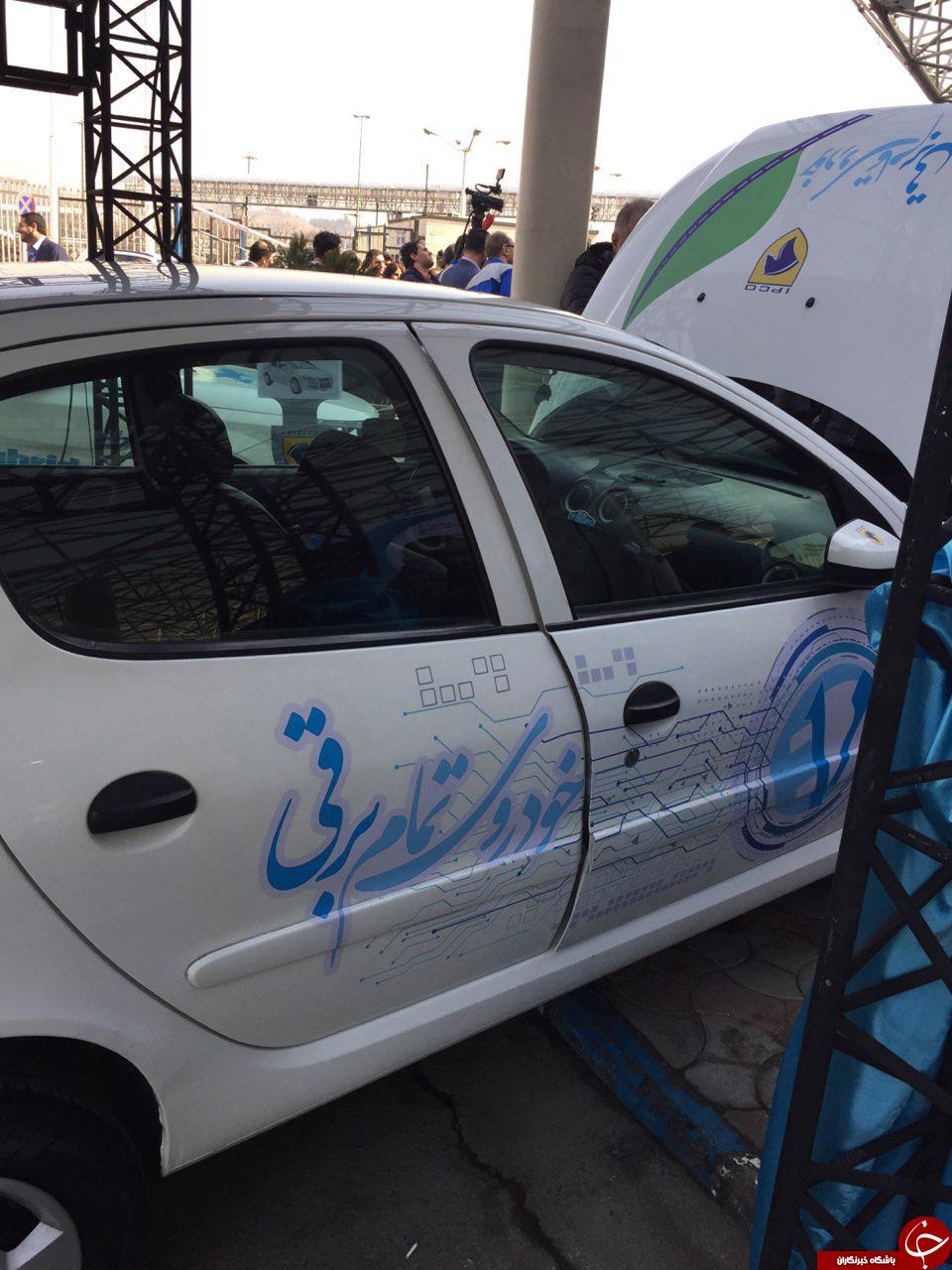 (تصاویر) اولین خودروی تمام برقی ایرانی رونمایی شد