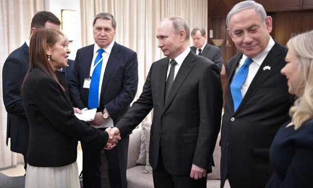 (تصویر) پوتین و خانواده نتانیاهو