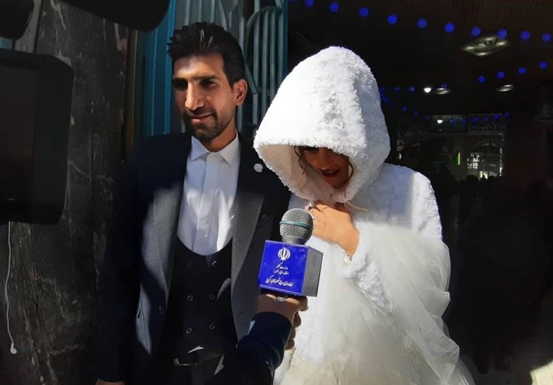 (تصویر) حضور عروس و دامادها در انتخابات