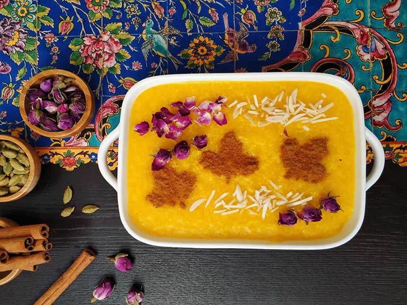 طرز تهیه شله زرد نذری برای ۱۰۰ نفر