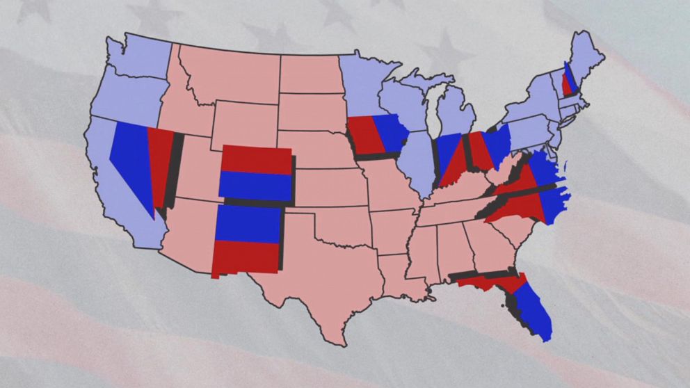 کدام ایالت‌ها سرنوشت انتخابات آمریکا را مشخص می‌کنند؟