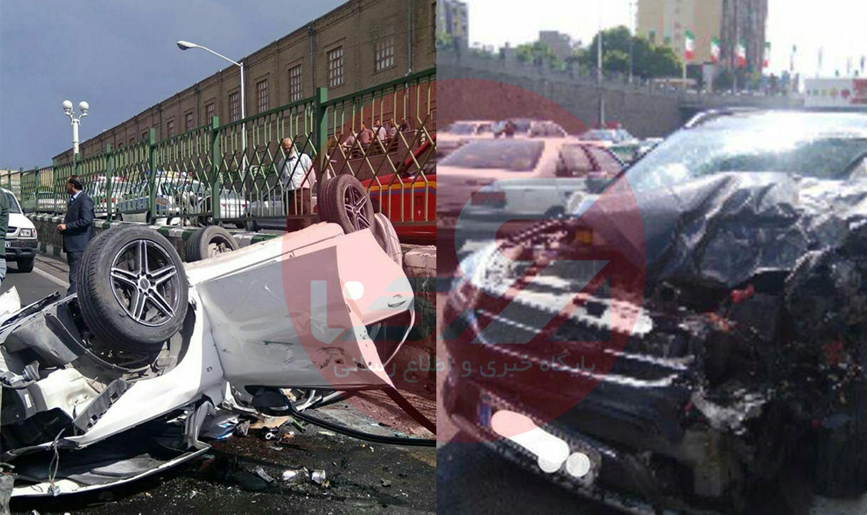 (عکس و فیلم) جزئیات تصادف شدید افشین آذری خواننده پاپ