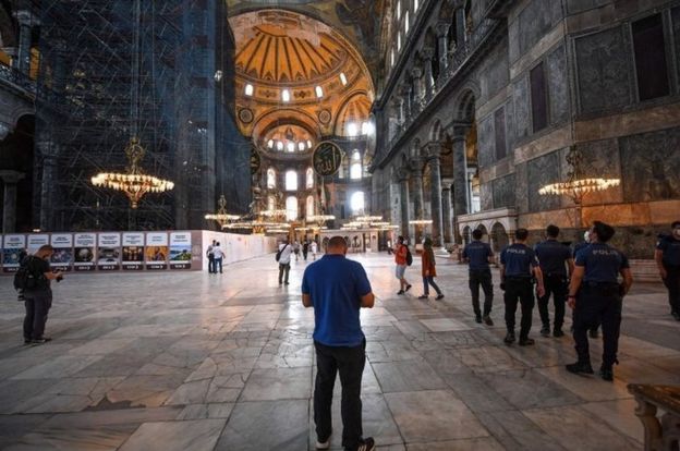 اردوغان فرمان تبدیل ایاصوفیه به مسجد را امضا کرد