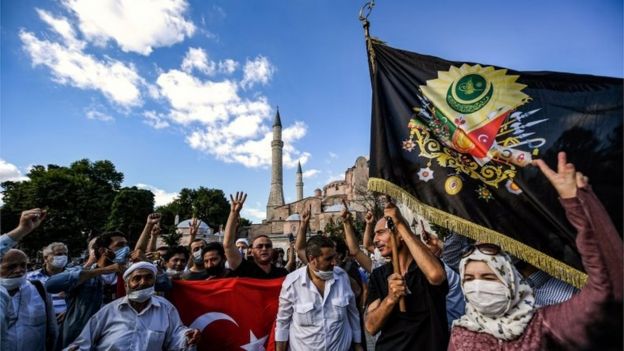 اردوغان فرمان تبدیل ایاصوفیه به مسجد را امضا کرد