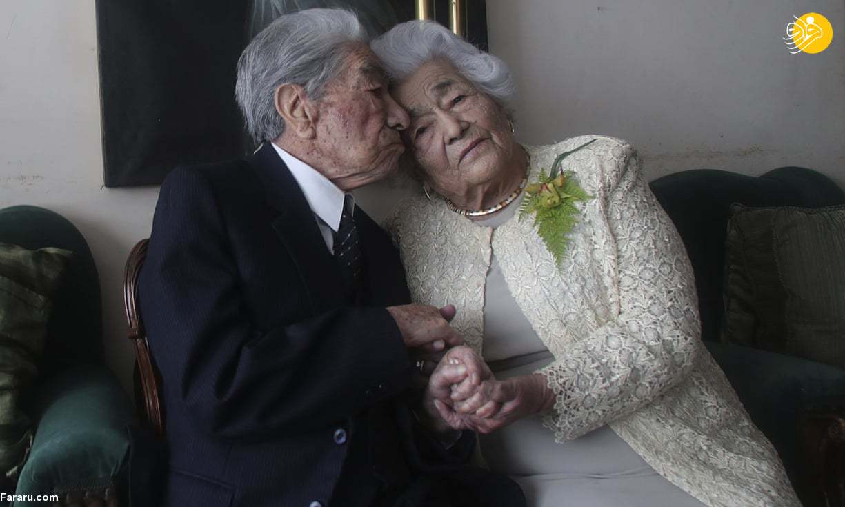 مسن ترین زوج جهان/ بیش از ۸۰ سال زندگی مشترک+ تصاویر