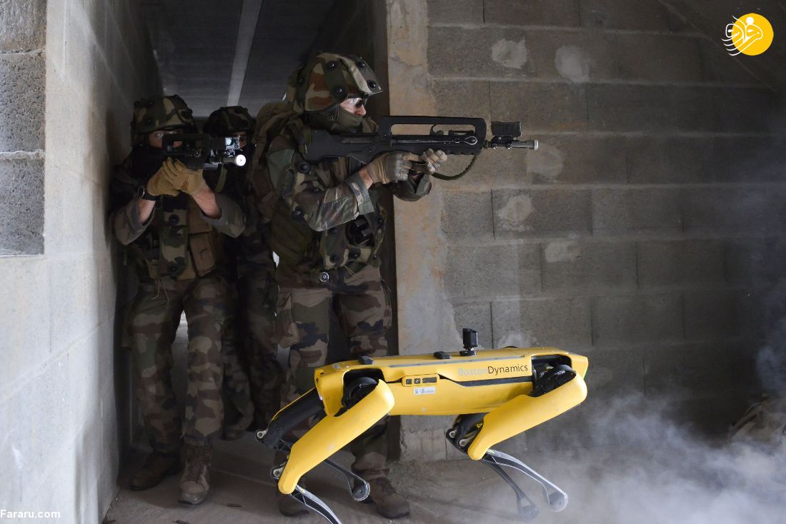 (ویدئو) ربات‌های جنگی در ارتش فرانسه