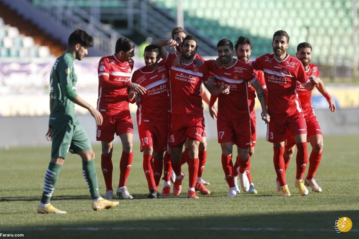 پرسپولیس راحت ذوب‌آهن را برد و صعود کرد