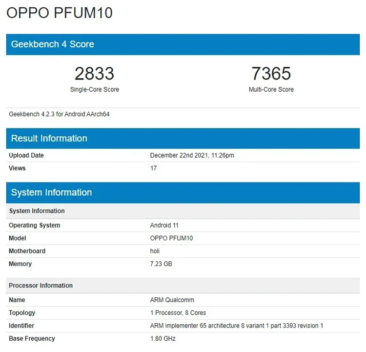 افشای مشخصات گوشی اسرارآمیز OPPO PFUM10