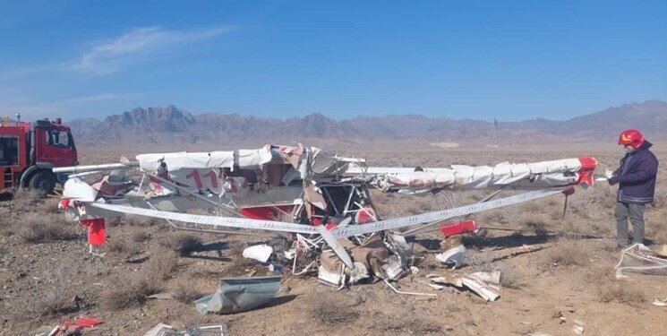 (تصویر) سقوط مرگبار هواپیما در کاشمر