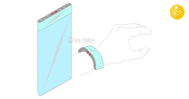 (تصاویر) گوشی عجیب سامسونگ با نمایشگر قابل جدا شدن