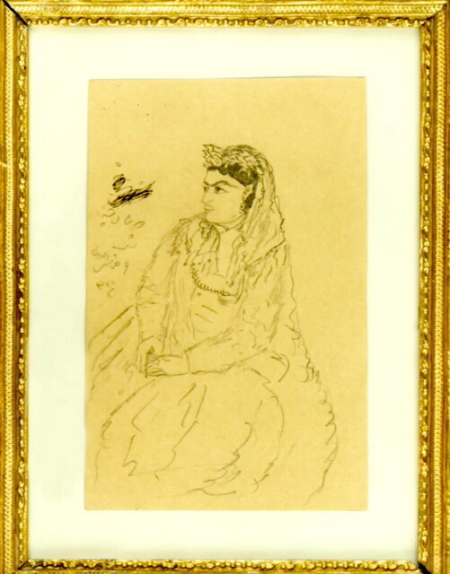 نقاشی‌های دیده نشده ناصرالدین شاه از همسران و نزدیکانش 3