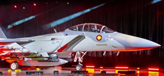 (ویدئو) رونمایی قطر از جنگنده اف ۱۵ با نام ابابیل
