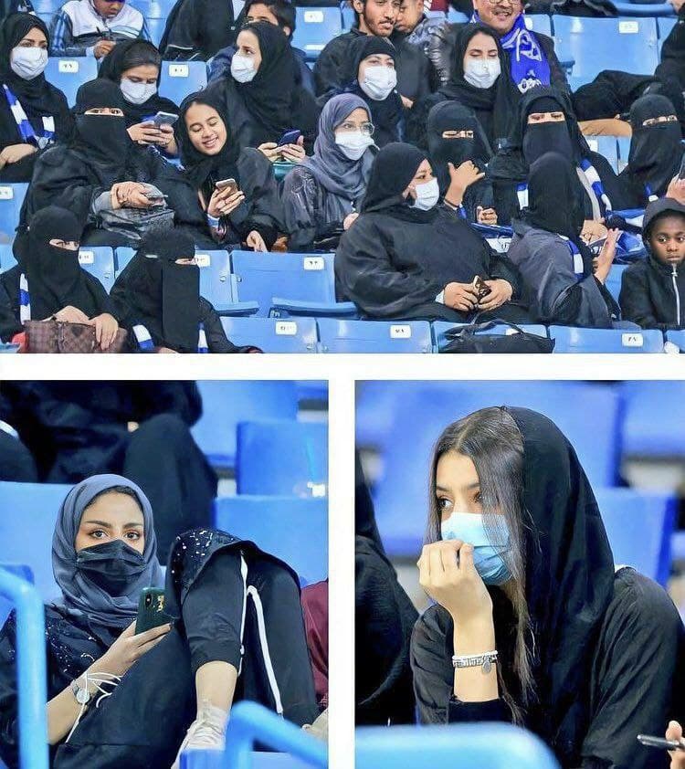(تصویر) حضور تماشاگران زن در ورزشگاه الهلال