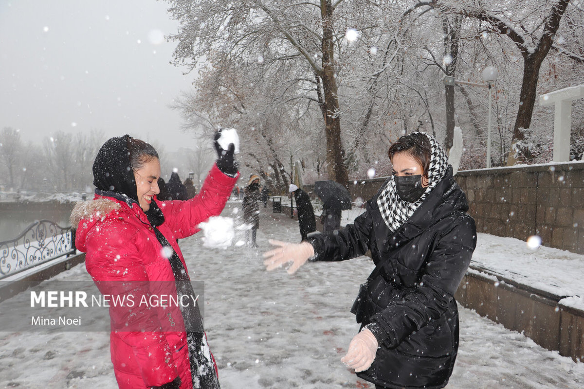 فرارو | (تصاویر) بارش برف در تبریز