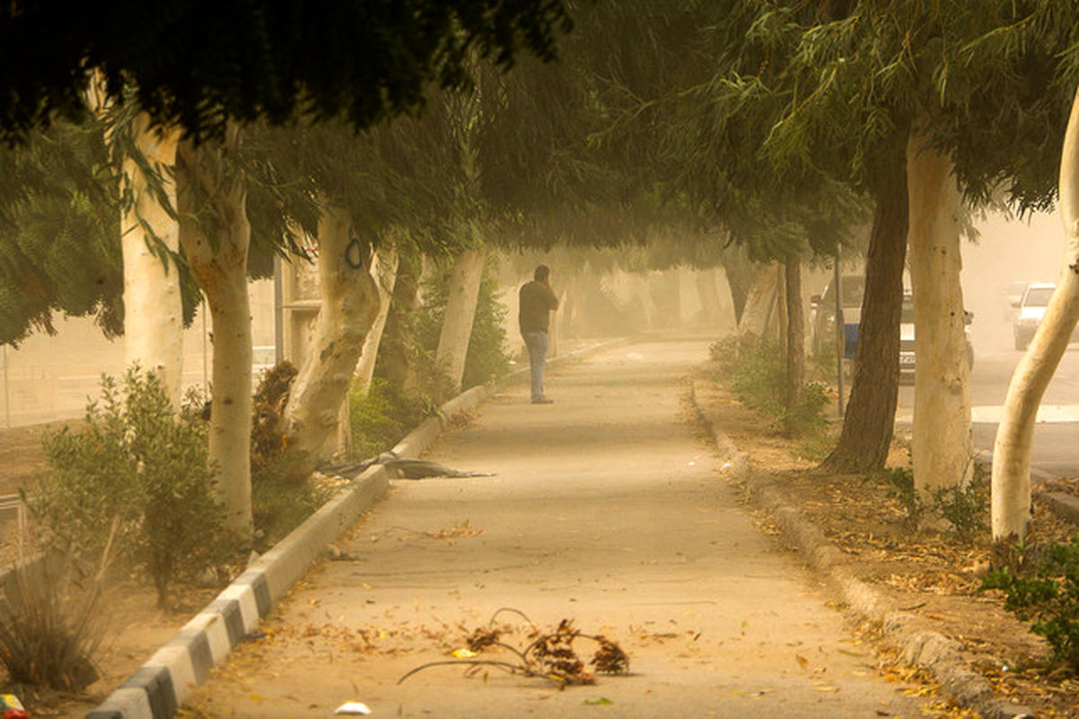 چتر گرد و غبار روی بسیاری از استان‌ها